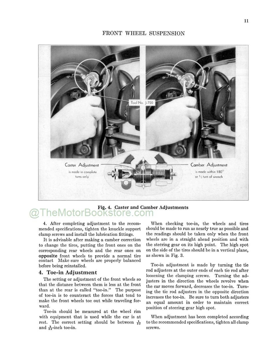 1941 Cadillac Shop Manual -  Front Wheel Suspension